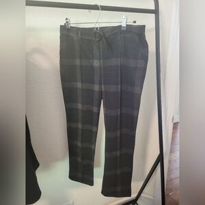 Democracy Absolution Belted Plaid Trouser Ankle length